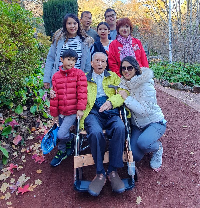 A group of people in the park